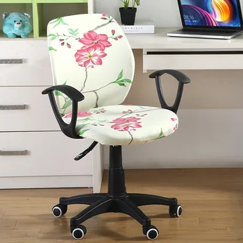 Spandex Computer Chair Slipcover Office Chair Cover Print Flower Arm Chair Cover Seat Slipcover Rotating Lift Chair Covers
Spandex Computer Chair Slipcover Office Chair Cover Print Flower Arm Chair Cover Seat Slipcover Rotating Lift Chair Covers