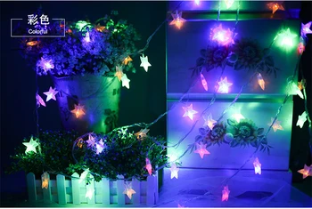 3.2m and 10m LED Star String Lights LED Fairy Lights Christmas Wedding decoration Lights Battery Operate twinkle lights
3.2m and 10m LED Star String Lights LED Fairy Lights Christmas Wedding decoration Lights Battery Operate twinkle lights