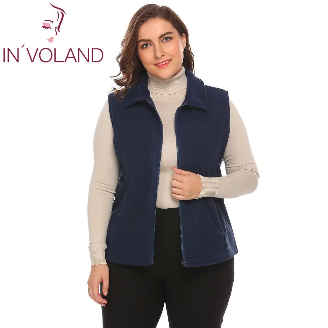 IN'VOLAND Plus Size Women's Warm Vest Jacket XL-4XL 2018 Spring Autumn Full Zip Pocket Large Fleece Sleeveless Coat Oversized
IN'VOLAND Plus Size Women's Warm Vest Jacket XL-4XL 2018 Spring Autumn Full Zip Pocket Large Fleece Sleeveless Coat Oversized