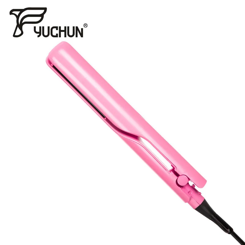 2 in 1 Use Professional Hair Straightener Negative Ion Straightening Curling Tools Corrugation Iron for Dry Wet Flat | Красота и