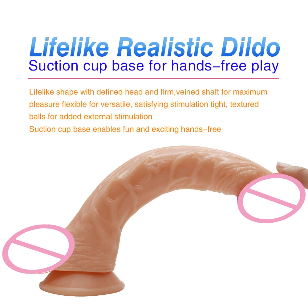 Большой Силиконовый Фаллоимитатор