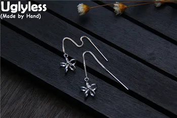 Uglyless S 925 Sterling Silver Ear Lines for Women Handmade Hollow 3D Stars Dangle Earrings Simple Fashion Brincos Fine Jewelry
Uglyless S 925 Sterling Silver Ear Lines for Women Handmade Hollow 3D Stars Dangle Earrings Simple Fashion Brincos Fine Jewelry