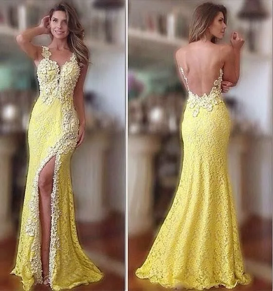 Sexy Yellow Lace V neck vestido de renda dress party evening elegant long evening dress vestido de festa longo Free Shipping
Sexy Yellow Lace V neck vestido de renda dress party evening elegant long evening dress vestido de festa longo Free Shipping