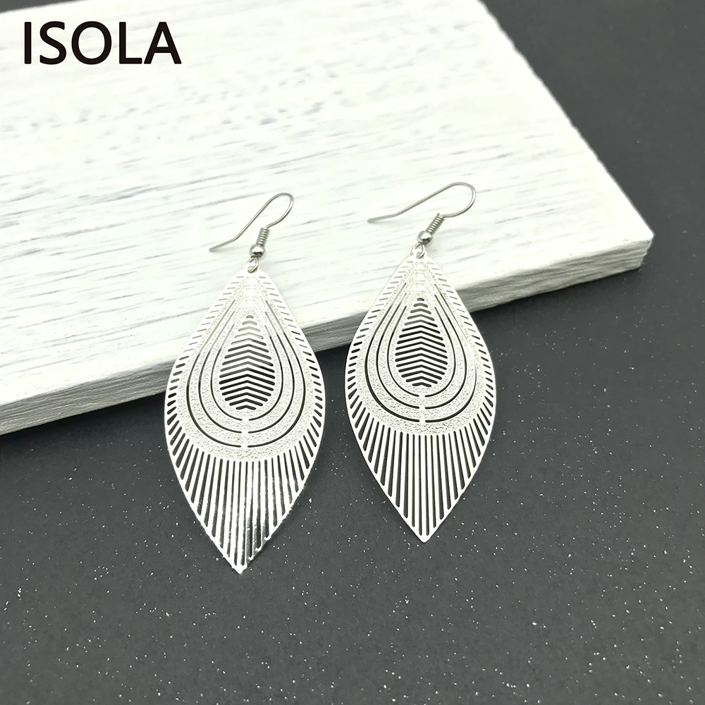 ISOLA Hollow Minimalist Bohemia Earrings Leaf Shape Statement Drop Earrings Simple Tribe Earring Metal Dangle Earring
ISOLA Hollow Minimalist Bohemia Earrings Leaf Shape Statement Drop Earrings Simple Tribe Earring Metal Dangle Earring
