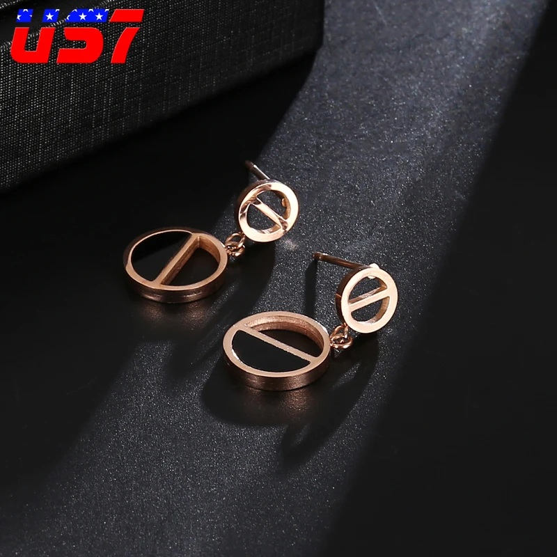 US7 Korean Fashion Geometric Long Stainless Steel Women Earrings Hanging Dangle Hollow Earring Womens Jewelry For Gift Wedding
US7 Korean Fashion Geometric Long Stainless Steel Women Earrings Hanging Dangle Hollow Earring Womens Jewelry For Gift Wedding