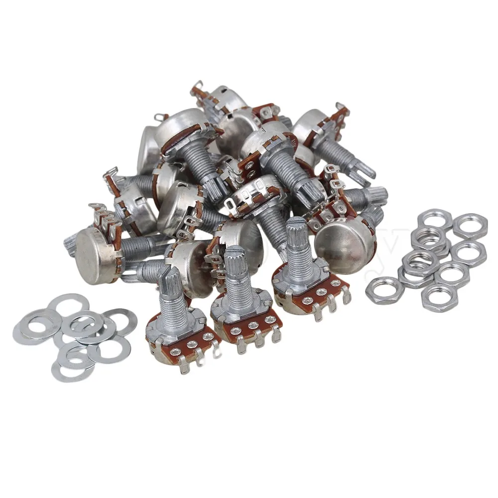 Yibuy A10K Ohm 18MM Shaft Length Control Potentiometer for Volume Pot Set of 50
Yibuy A10K Ohm 18MM Shaft Length Control Potentiometer for Volume Pot Set of 50