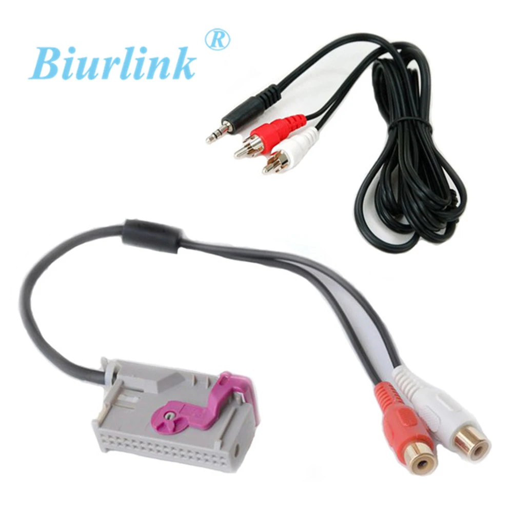 Biurlink Car Audio Input RNS-E Navigation RCA Cable Set 32Pin Plug for Audi A3 A4 A6 A8 R8 TT
Biurlink Car Audio Input RNS-E Navigation RCA Cable Set 32Pin Plug for Audi A3 A4 A6 A8 R8 TT