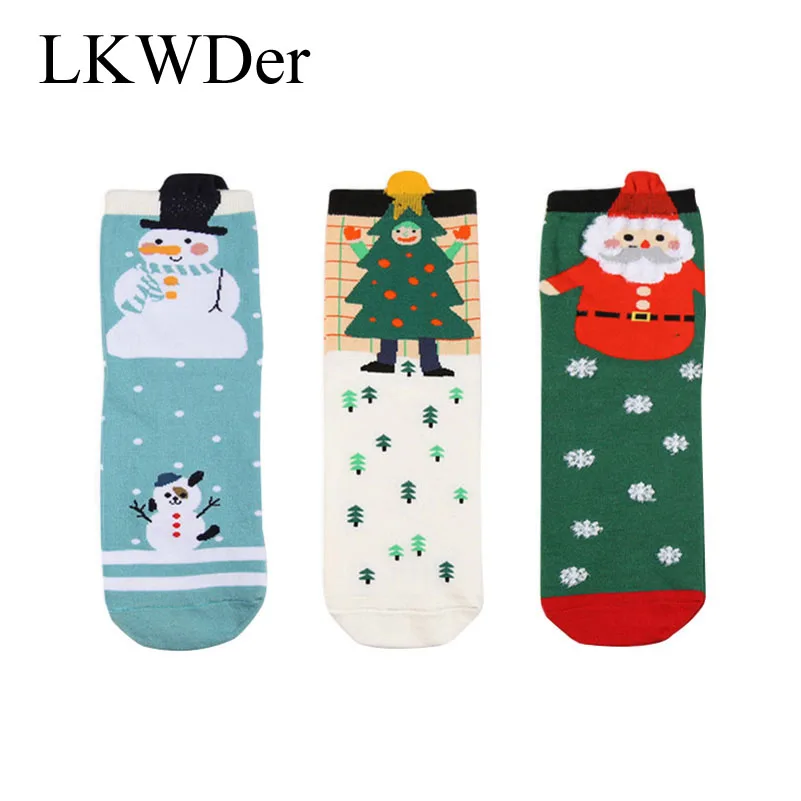 LKWDer 3 Pairs Women Christmas Socks Funny Happy New Year Festival Gift Cartoon Socks Women High Quality Cotton Calcetines Mujer
LKWDer 3 Pairs Women Christmas Socks Funny Happy New Year Festival Gift Cartoon Socks Women High Quality Cotton Calcetines Mujer