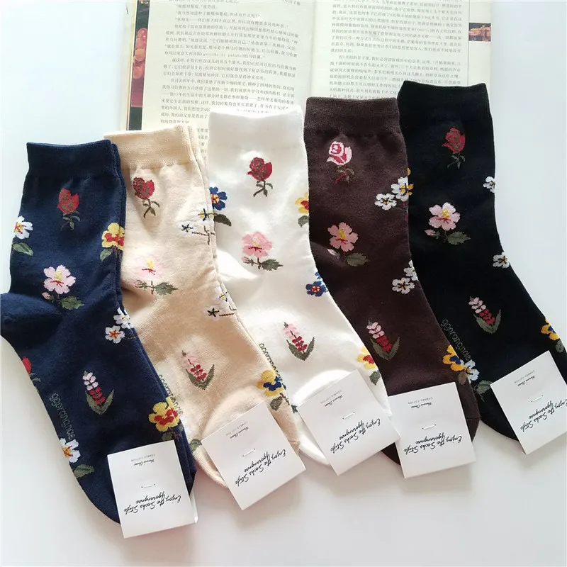 Korean Socks Cotton Retro Rose Spring And Autumn Cotton Winter Socks Black Women Short Harajuku Hipster Home Happy Socks Women
Korean Socks Cotton Retro Rose Spring And Autumn Cotton Winter Socks Black Women Short Harajuku Hipster Home Happy Socks Women