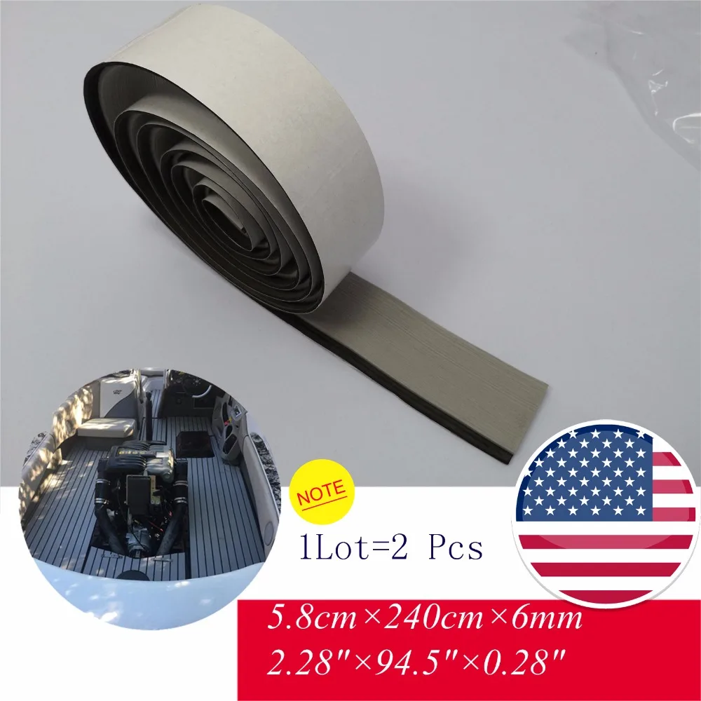 2Pcs Boat Teak Decking Sheet Light Grey Marine Flooring Carpet EVA Foam Self Adhesive Tape 5.8x240cm Yacht Accessories
2Pcs Boat Teak Decking Sheet Light Grey Marine Flooring Carpet EVA Foam Self Adhesive Tape 5.8x240cm Yacht Accessories
