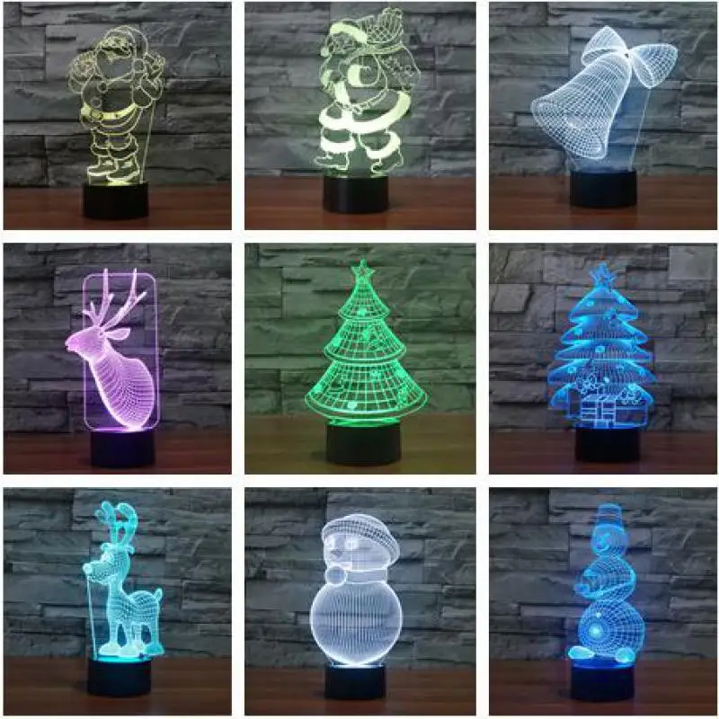 Christmas Snowman 3d Desk Lamp 7 color change Table Lamps For Living Room Lactation Children's room decoration 3D nightlight
Christmas Snowman 3d Desk Lamp 7 color change Table Lamps For Living Room Lactation Children's room decoration 3D nightlight