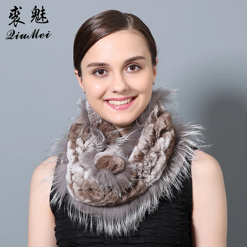 Natural Fur Ring Scarf Genuine Rex Rabbit Fur With Fox Fur Scarves New 2018 Female Warm Scarves and Shawls Winter Scarf
Natural Fur Ring Scarf Genuine Rex Rabbit Fur With Fox Fur Scarves New 2018 Female Warm Scarves and Shawls Winter Scarf