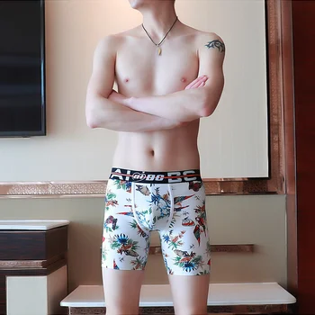 Fashion Mens Underwear Long Boxers Low Waist Printing New Casual Pants Cotton Shorts High Quality Cueca Masculina
Fashion Mens Underwear Long Boxers Low Waist Printing New Casual Pants Cotton Shorts High Quality Cueca Masculina