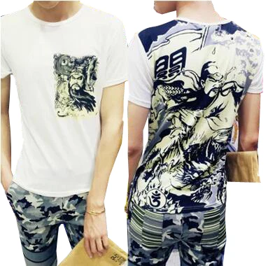 O-neck Tshirt Style Tattoo Japanese World Painting Loose Men's Short Sleeves 2019 New T Shirt Men Sale
O-neck Tshirt Style Tattoo Japanese World Painting Loose Men's Short Sleeves 2019 New T Shirt Men Sale