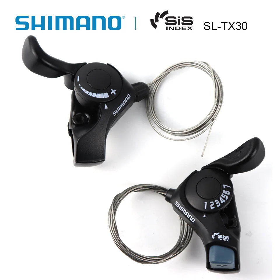 SHIMANO Tourney Shifters Shift Levers SL-TX30 3x7S Black