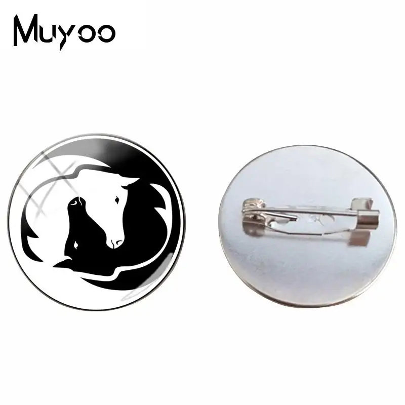 2018 New Yin Yang Horse Brooches Silver Handmade Brooch Art Glass Dome Cabochon Jewelry Pin High Quality
2018 New Yin Yang Horse Brooches Silver Handmade Brooch Art Glass Dome Cabochon Jewelry Pin High Quality