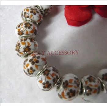 Wholesale 500pcs Fashion Brown Flower Porcelain Big Hole Beads Fit European Charms Bracelets
Wholesale 500pcs Fashion Brown Flower Porcelain Big Hole Beads Fit European Charms Bracelets