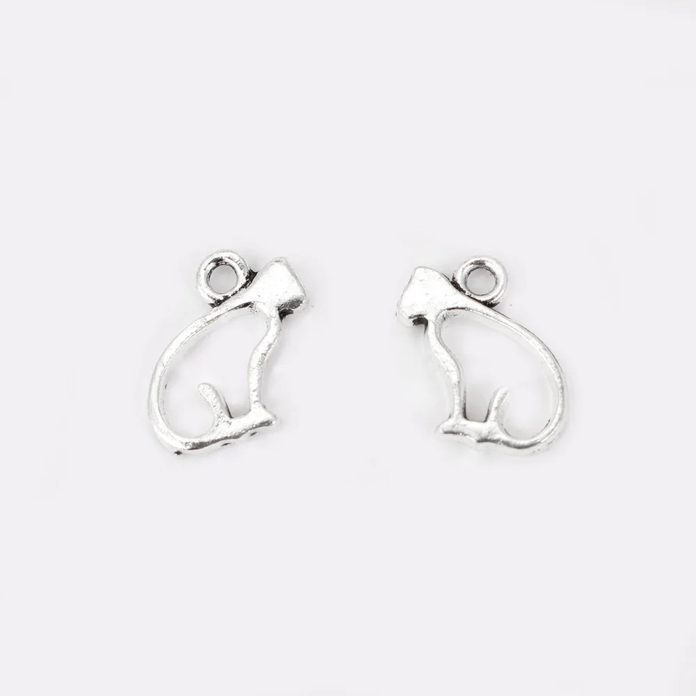 50PCS Antique Cute Open Hollow Cat Animal Charms Pendants for Nercklace Earring DIY Jewelry Making Findings 17x10mm
50PCS Antique Cute Open Hollow Cat Animal Charms Pendants for Nercklace Earring DIY Jewelry Making Findings 17x10mm