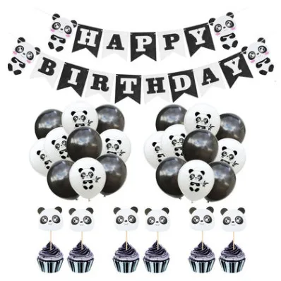 24pcs/set Cartoon Lovely Panda Banner Balloons Cake Cupcake Toppers For Kids Party & Holiday DIY Decoration Supplies Kids Favor
24pcs/set Cartoon Lovely Panda Banner Balloons Cake Cupcake Toppers For Kids Party & Holiday DIY Decoration Supplies Kids Favor