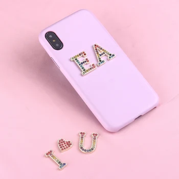 Rhinestone Diamonds Metal Customized Initials Smooth Slim Leather Case For iPhone 11 Pro 6S XS Max XR 7 7Plus 8 8Plus X
Rhinestone Diamonds Metal Customized Initials Smooth Slim Leather Case For iPhone 11 Pro 6S XS Max XR 7 7Plus 8 8Plus X