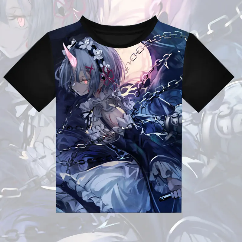 Re:Zero kara Hajimeru Isekai Seikatsu T-shirt Anime Rem Ram Emilia Cosplay T shirts Casual Tops women Men Tees New
Re:Zero kara Hajimeru Isekai Seikatsu T-shirt Anime Rem Ram Emilia Cosplay T shirts Casual Tops women Men Tees New