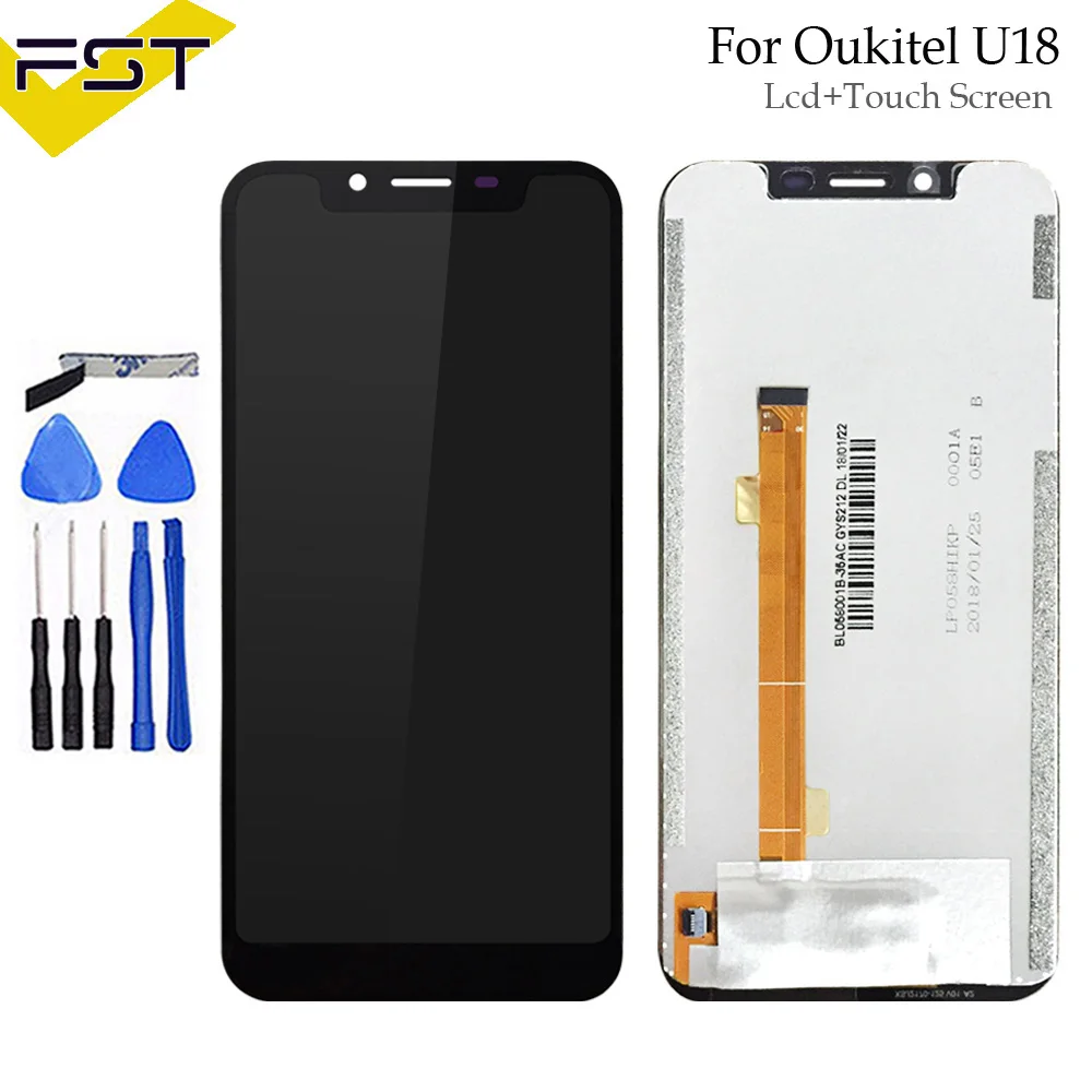 5.85''For Oukitel U18 LCD Display and Touch Screen Digitizer Assembly Phone Accessories For Oukitel U18 With Tools And Adhesive
5.85''For Oukitel U18 LCD Display and Touch Screen Digitizer Assembly Phone Accessories For Oukitel U18 With Tools And Adhesive