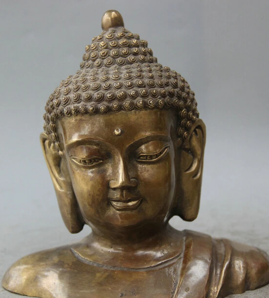 JP S0524 7" Tibet Buddhism Bronze Shakyamuni Amitabha Buddha Sakyamuni Head Bust Statue
JP S0524 7" Tibet Buddhism Bronze Shakyamuni Amitabha Buddha Sakyamuni Head Bust Statue