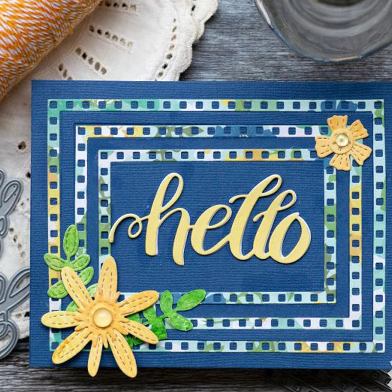 Nested Stitched Rectangle Frame Metal Cutting Dies DIY Etched Dies Craft Paper Card Making Scrapbooking Embossing
Nested Stitched Rectangle Frame Metal Cutting Dies DIY Etched Dies Craft Paper Card Making Scrapbooking Embossing