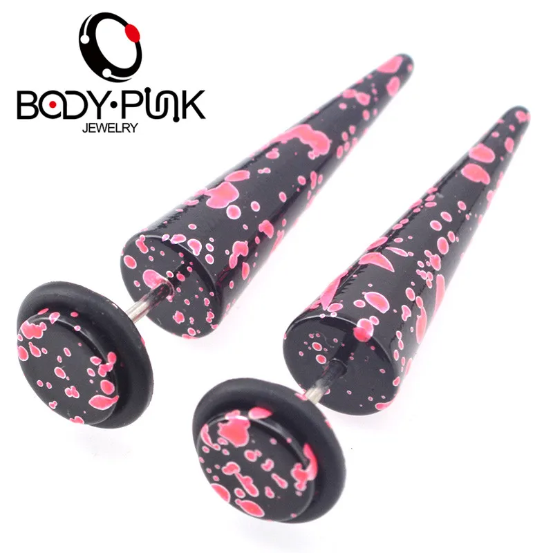 Body Punk faux ear tunnel Gauge AcrylicPink Spot Ear Stud Earrings Screw Cheater Plug Illustion Lobe Piercing Jewelry
Body Punk faux ear tunnel Gauge AcrylicPink Spot Ear Stud Earrings Screw Cheater Plug Illustion Lobe Piercing Jewelry