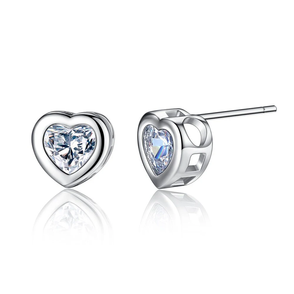 Temperament Fashion Female CZ Earrings Jewelry Heart-Shaped Stud Earrings Gifts for Women's Stud Earrings
Temperament Fashion Female CZ Earrings Jewelry Heart-Shaped Stud Earrings Gifts for Women's Stud Earrings