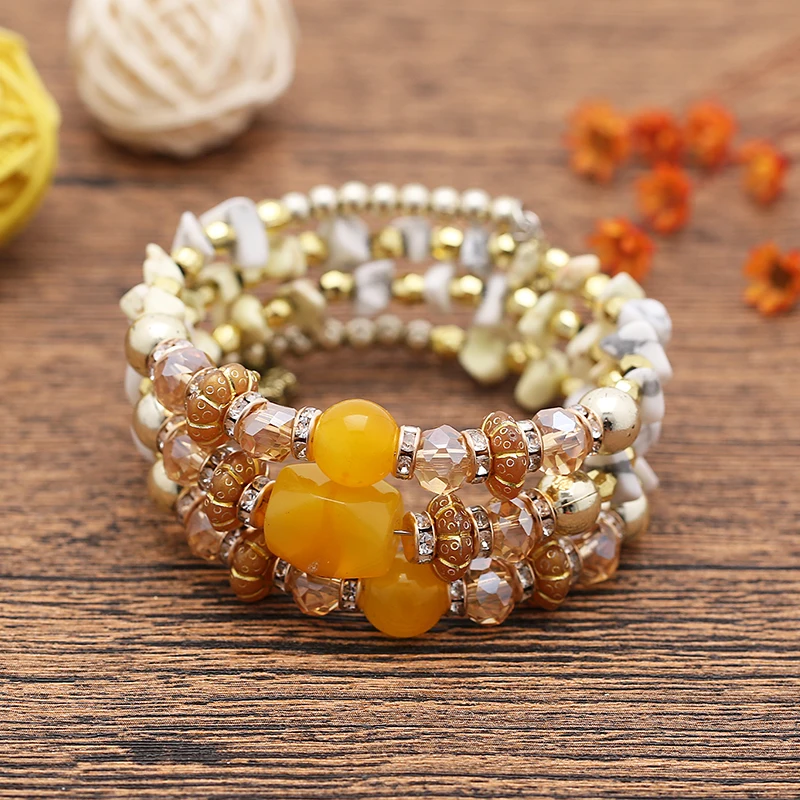 TDQUEEN Women Beads Charms Bangles Natural Stone Crystal Wood Costume Jewelry New Boho Vintage Gold Color Strand Bracelets
TDQUEEN Women Beads Charms Bangles Natural Stone Crystal Wood Costume Jewelry New Boho Vintage Gold Color Strand Bracelets