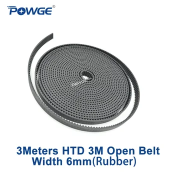 POWGE Arc 3M Synchronous belt width 6mm length 3000mm Rubber Fiberglass HTD 3M-6 open Timing belt HTD3M Belt Machine 3meters
POWGE Arc 3M Synchronous belt width 6mm length 3000mm Rubber Fiberglass HTD 3M-6 open Timing belt HTD3M Belt Machine 3meters