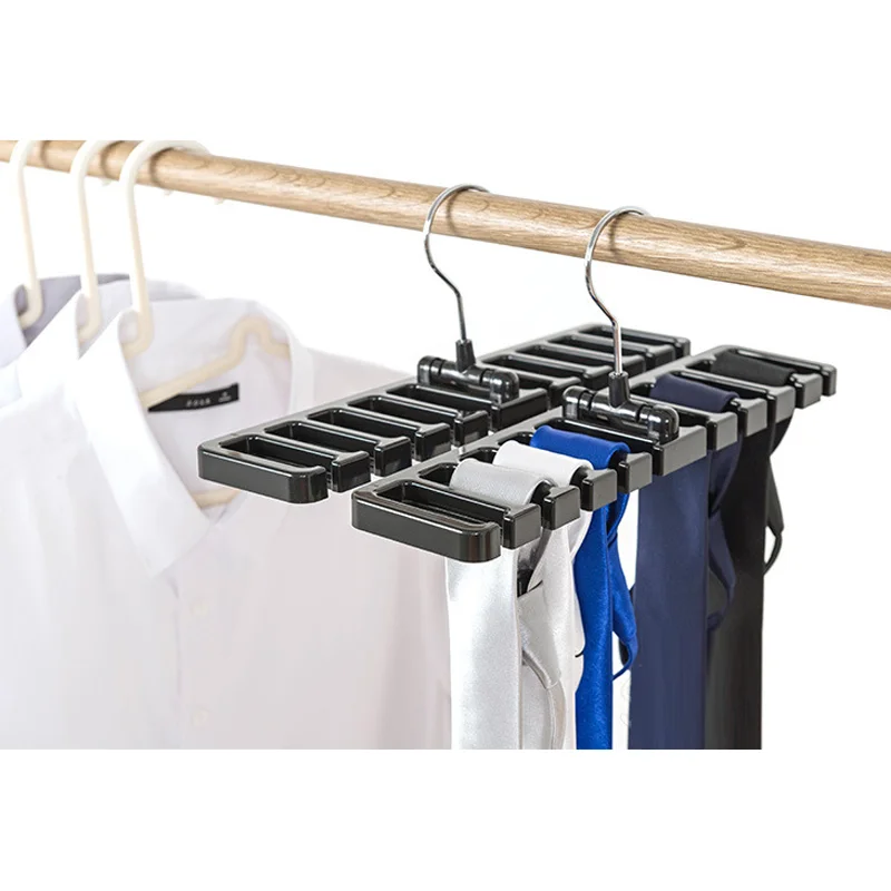 DIY Tie Belt Storage Rack Organizer Space Saver Tops Bra Rotating Hanger Holder Home 3 Color
