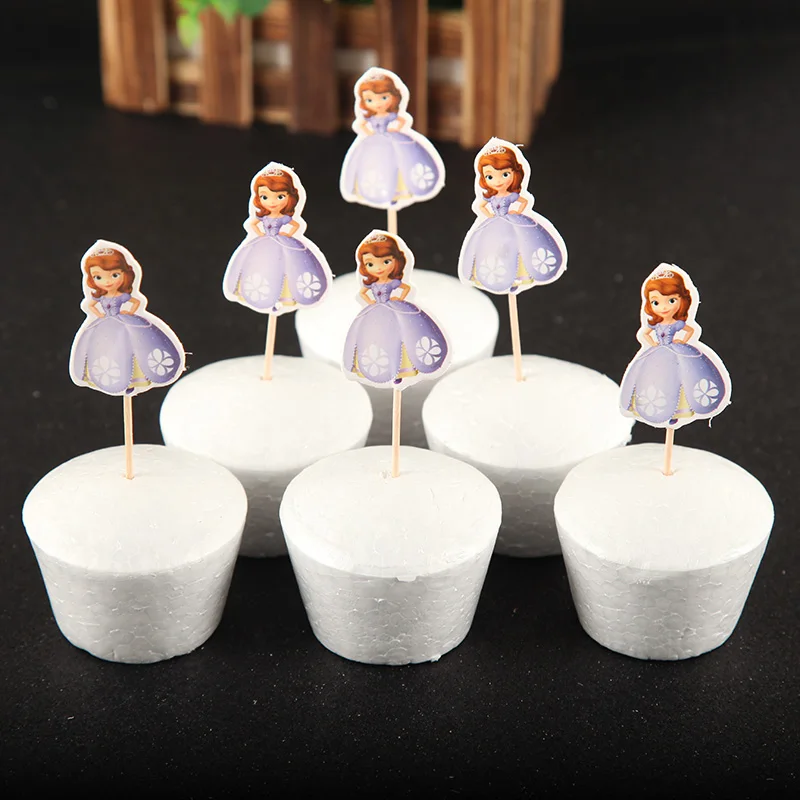24pcs topper picks Sophia princess Sophia cupcake wrapper sofia kids birthday party supplies cupcake pickers
24pcs topper picks Sophia princess Sophia cupcake wrapper sofia kids birthday party supplies cupcake pickers