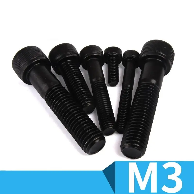 M3 Full Thread Length 4/5/6/8/10/12/14/16/18/20/22/25mm 12.9 Carbon Steel Hex Socket Head Cap Screws Bolts
M3 Full Thread Length 4/5/6/8/10/12/14/16/18/20/22/25mm 12.9 Carbon Steel Hex Socket Head Cap Screws Bolts