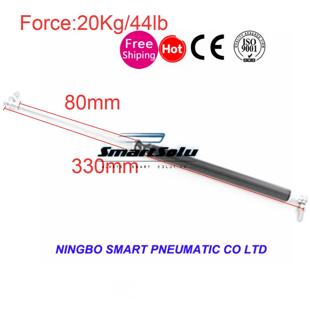free shipping 20KG/44lb Force 80*330mm Gas Spring Ball Studs Lift Strut Damper for Furniture Car Gas Strut Door 330mm
free shipping 20KG/44lb Force 80*330mm Gas Spring Ball Studs Lift Strut Damper for Furniture Car Gas Strut Door 330mm