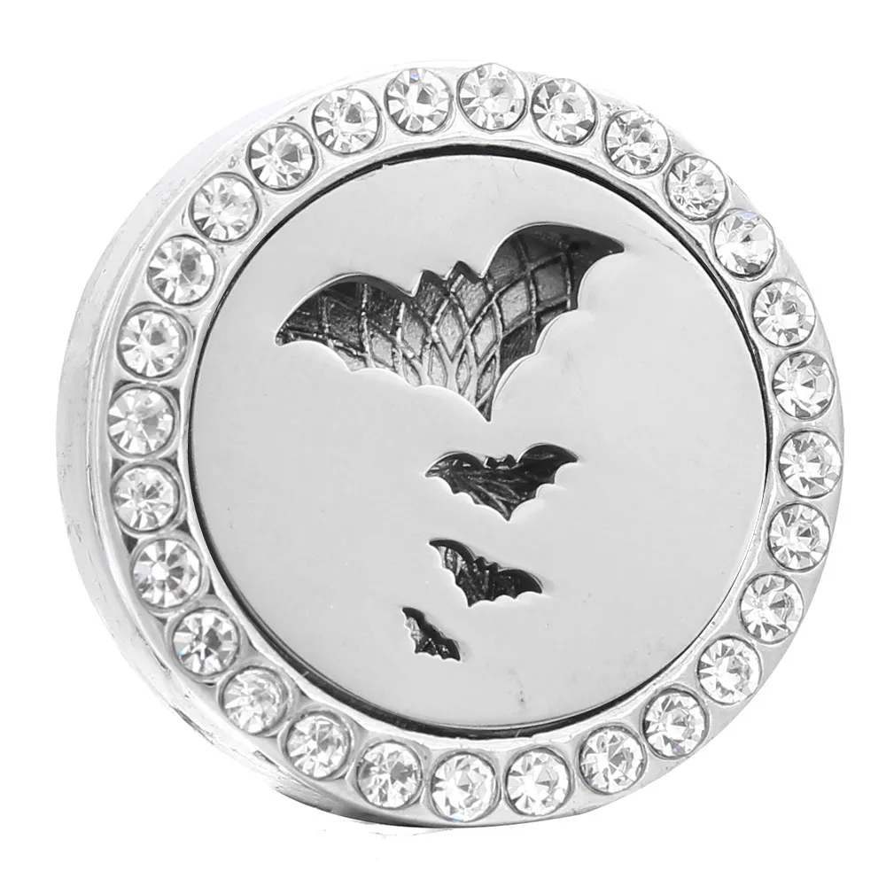 Aromatherapy 18mm Bat Snap Buttons Perfume Locket Magnetic Stainless Steel Essential Oil Diffuser Snap Button Bracelet Jewelry
Aromatherapy 18mm Bat Snap Buttons Perfume Locket Magnetic Stainless Steel Essential Oil Diffuser Snap Button Bracelet Jewelry
