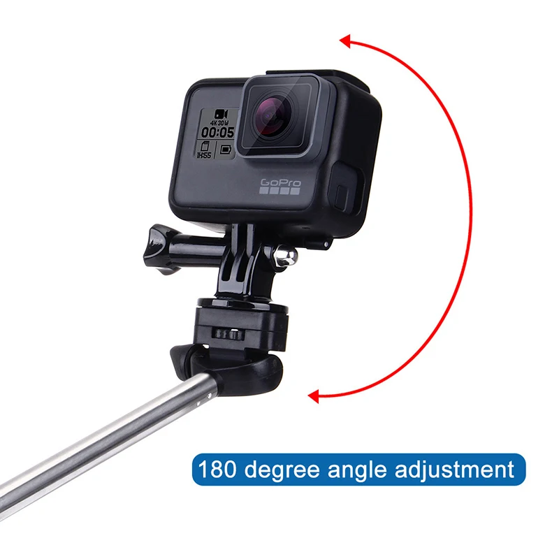 Extendable Handheld Selfie Stick Monopod for GoPro HERO 5 4 3+3 2 1 HERO4 Session SJCAM SJ4000 Action camera Accessories (10)