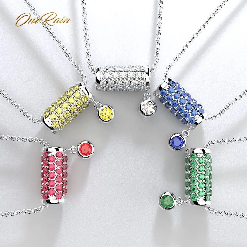 Wong Rain 925 Sterling Silver Ruby Sapphire Citrine Gemstone White Gold Pendant Necklace Party Jewelry Women Gift Wholesale
Wong Rain 925 Sterling Silver Ruby Sapphire Citrine Gemstone White Gold Pendant Necklace Party Jewelry Women Gift Wholesale