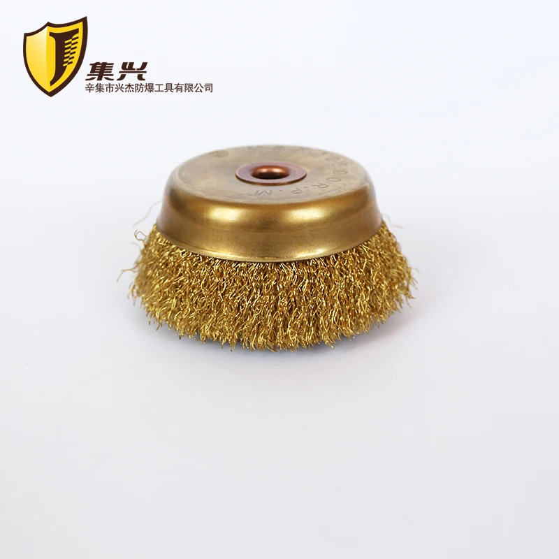 125mmxM16 Non sparking brass wire cleaning ball bowl shape, cleaning tool,for industrial cleaning use
125mmxM16 Non sparking brass wire cleaning ball bowl shape, cleaning tool,for industrial cleaning use