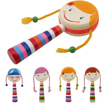 Early Education Development Rattles Toy Creative Smile Shaking Wooden Rattle Drum Musical Hand Bell Drum Toy
Early Education Development Rattles Toy Creative Smile Shaking Wooden Rattle Drum Musical Hand Bell Drum Toy