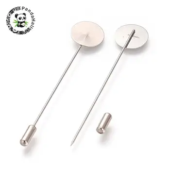 Stainless Steel Brooch Findings, Stainless Steel Color, Tray: 15mm; 77x15mm; pin: 1mm
Stainless Steel Brooch Findings, Stainless Steel Color, Tray: 15mm; 77x15mm; pin: 1mm