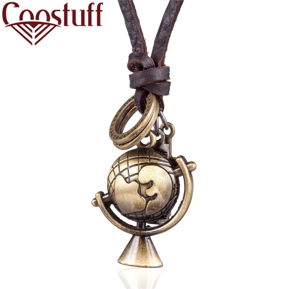 2018 Vintage Globe Pendant Punk Women jewelry statement necklaces & pendants kolye Vintage Long leather Necklace collier femme
2018 Vintage Globe Pendant Punk Women jewelry statement necklaces & pendants kolye Vintage Long leather Necklace collier femme