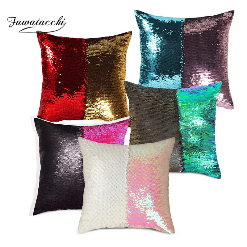 Fuwatacchi Mermaid Sequins Cushion Cover Reversible Sequin Pillowcases 40*40cm For Sofa Chair Decor Magical Throw Pillowcases
Fuwatacchi Mermaid Sequins Cushion Cover Reversible Sequin Pillowcases 40*40cm For Sofa Chair Decor Magical Throw Pillowcases