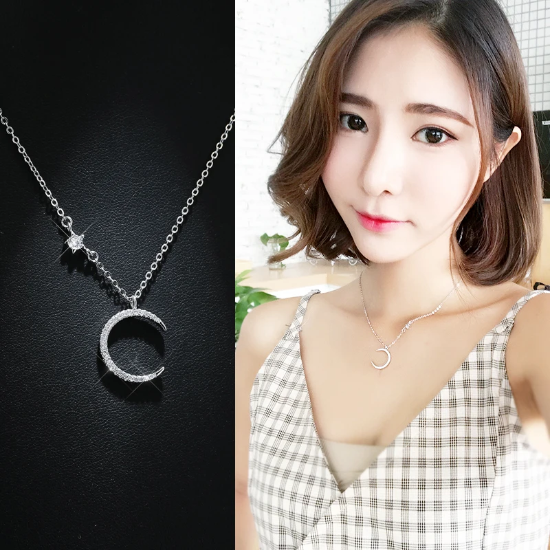 DreamySky New Big Moon 925 Sterling Silver Necklaces Pendants For Women Ladies Long Chain Statement Necklaces Wedding Jewelry
DreamySky New Big Moon 925 Sterling Silver Necklaces Pendants For Women Ladies Long Chain Statement Necklaces Wedding Jewelry
