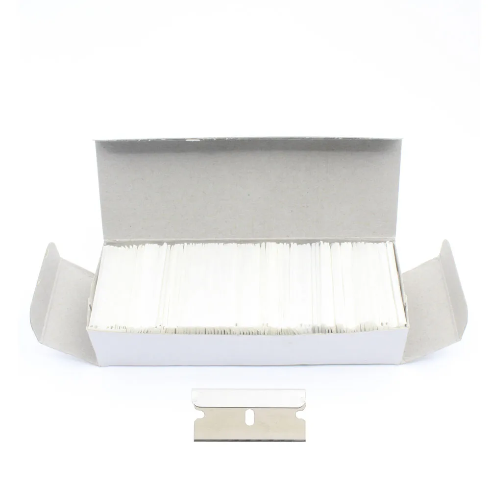 100pcs/box Professional Car Tinting Tools Car Film Wrapping Safety Razor Scraper Carbon Steel Replacement Spare Metal Blades
100pcs/box Professional Car Tinting Tools Car Film Wrapping Safety Razor Scraper Carbon Steel Replacement Spare Metal Blades