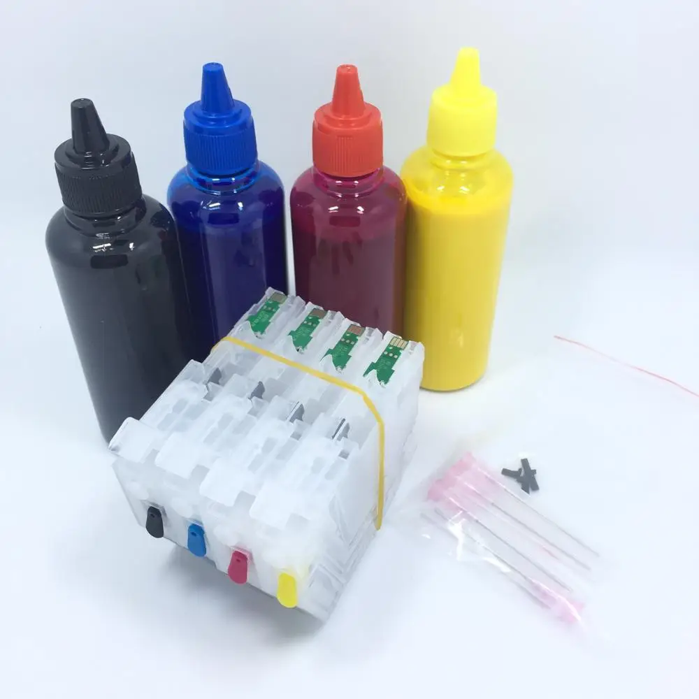 YOTAT 400ml Pigment ink + Refillable ink cartridge LC3213 LC3213XL LC3211 for Brother MFC-J895DW MFC-J890DW DCP-J774DW / J772DW
YOTAT 400ml Pigment ink + Refillable ink cartridge LC3213 LC3213XL LC3211 for Brother MFC-J895DW MFC-J890DW DCP-J774DW / J772DW
