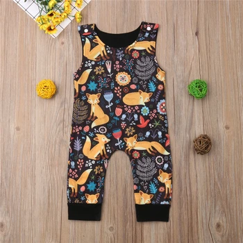 2019 Animal Fox Print Rompers Jumpsuit Summer Sleeveless Sunsuit Clothes Outfits 0-18M Newborn Toddler Baby Girl Boy Romper
2019 Animal Fox Print Rompers Jumpsuit Summer Sleeveless Sunsuit Clothes Outfits 0-18M Newborn Toddler Baby Girl Boy Romper