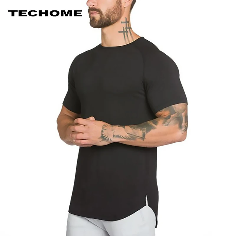 Men T-shirt 2018 summer Solid Color Curved Hem Long Line bodybuilding Tee Shirts Men Top Hip Hop Summer Cotton Men gyms T shirt
Men T-shirt 2018 summer Solid Color Curved Hem Long Line bodybuilding Tee Shirts Men Top Hip Hop Summer Cotton Men gyms T shirt