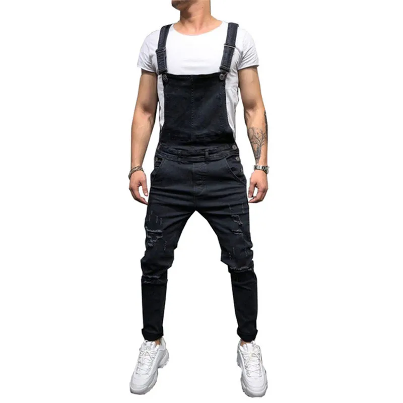 MORUANCLE Fashion Men Distressed Denim Bib Overalls Hi Street Ripped Jeans Jumpsuits For Man Hip Hop Suspender Pants With Holes
MORUANCLE Fashion Men Distressed Denim Bib Overalls Hi Street Ripped Jeans Jumpsuits For Man Hip Hop Suspender Pants With Holes